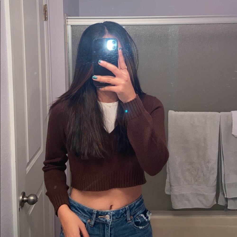 H&M Cropped Knit Sweater - Picture 2 of 7